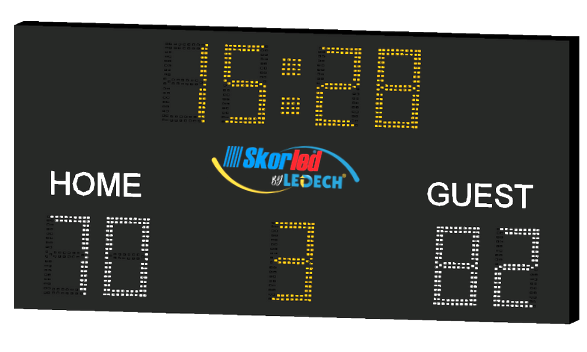 SBS1200 — 3x3 School Timer scoreboard