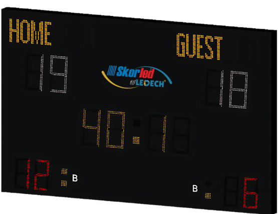 SBS2000T3 — 3x3 Club Team scoreboard