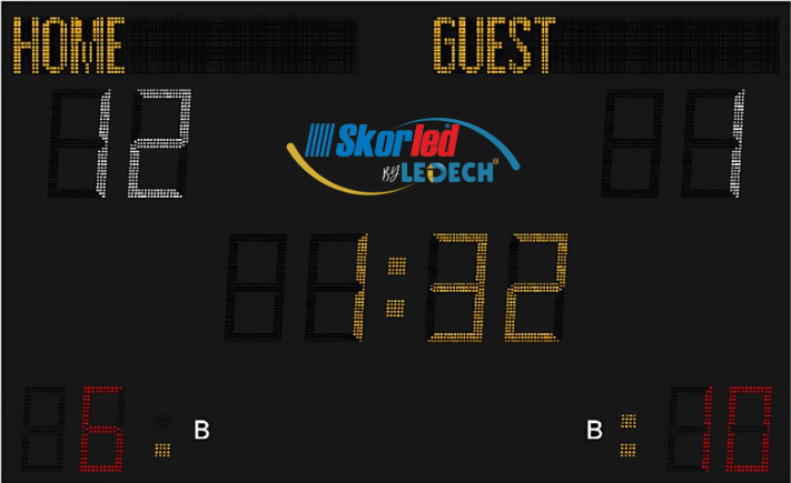 SBS3000T3 — 3x3 Pro Team scoreboard