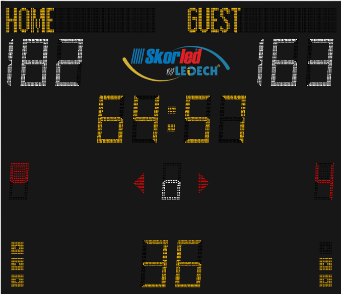 SBS3000TA — Tournament Basic scoreboard