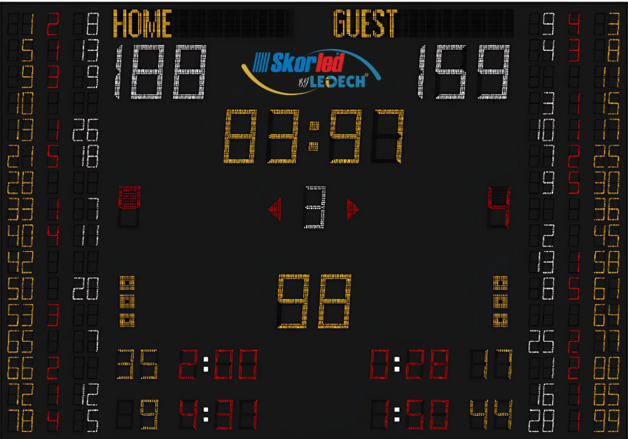 SBS3000TR — Tournament Stats scoreboard