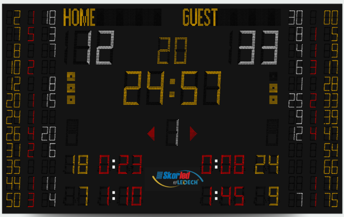 SBS3000TSH — Tournament Compact scoreboard