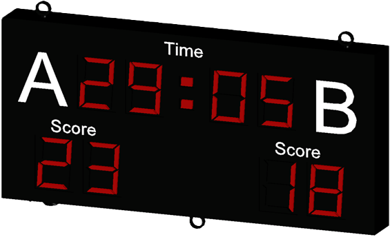 SHS-120 numeric football scoreboard